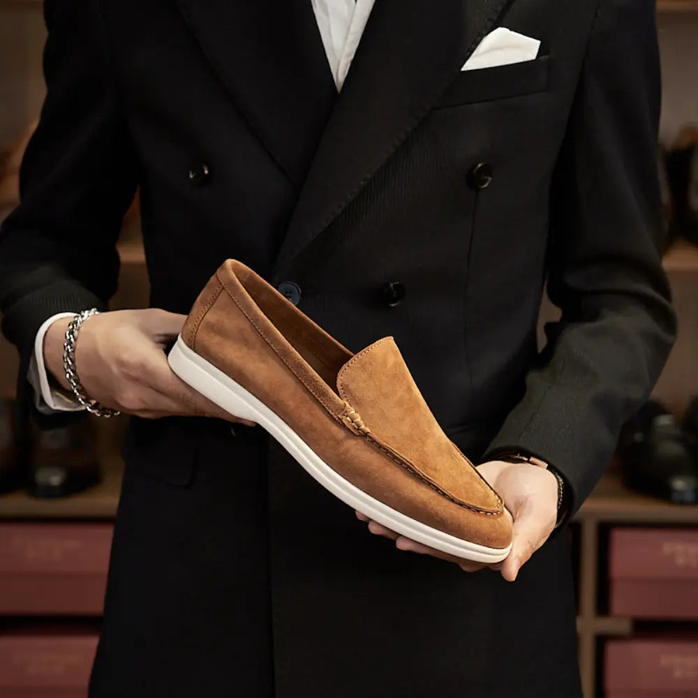 British Loafers Retro Flat Bottom Casual Men Prendersons