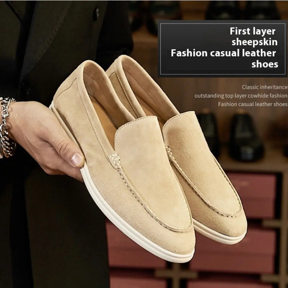 British Loafers Retro Flat Bottom Casual Men Prendersons