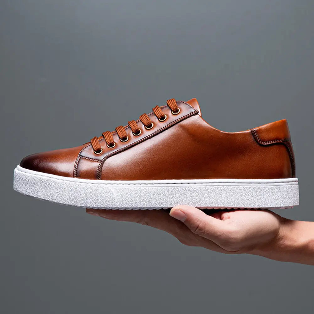 British Style Brushed Casual Shoes Soft Bottom Men Prendersons