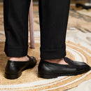 British Vintage Litchi Grain Cowhide Men's Loafer Prendersons