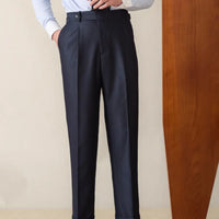 Business Casual Gentry Striped Straight High-waisted Trousers Prendersons
