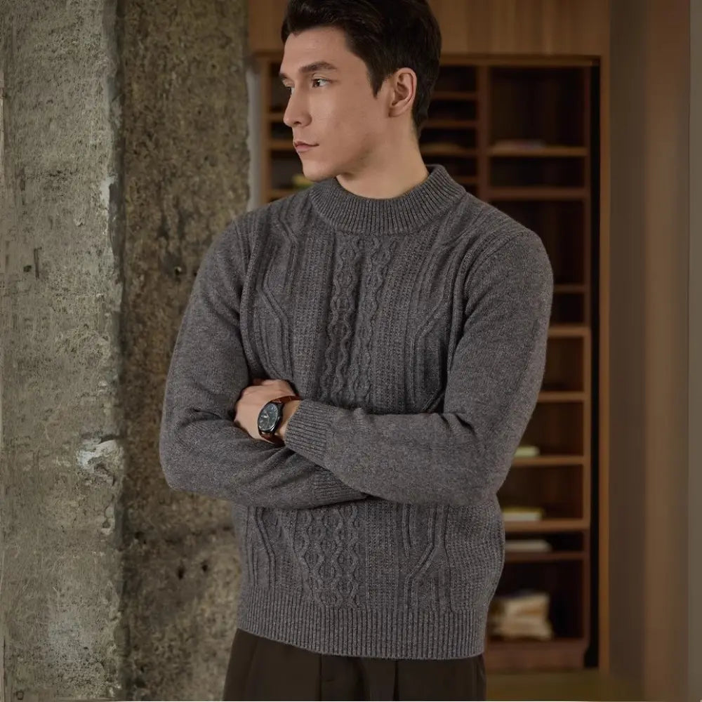 Business Casual Texture Jacquard Sweater Prendersons