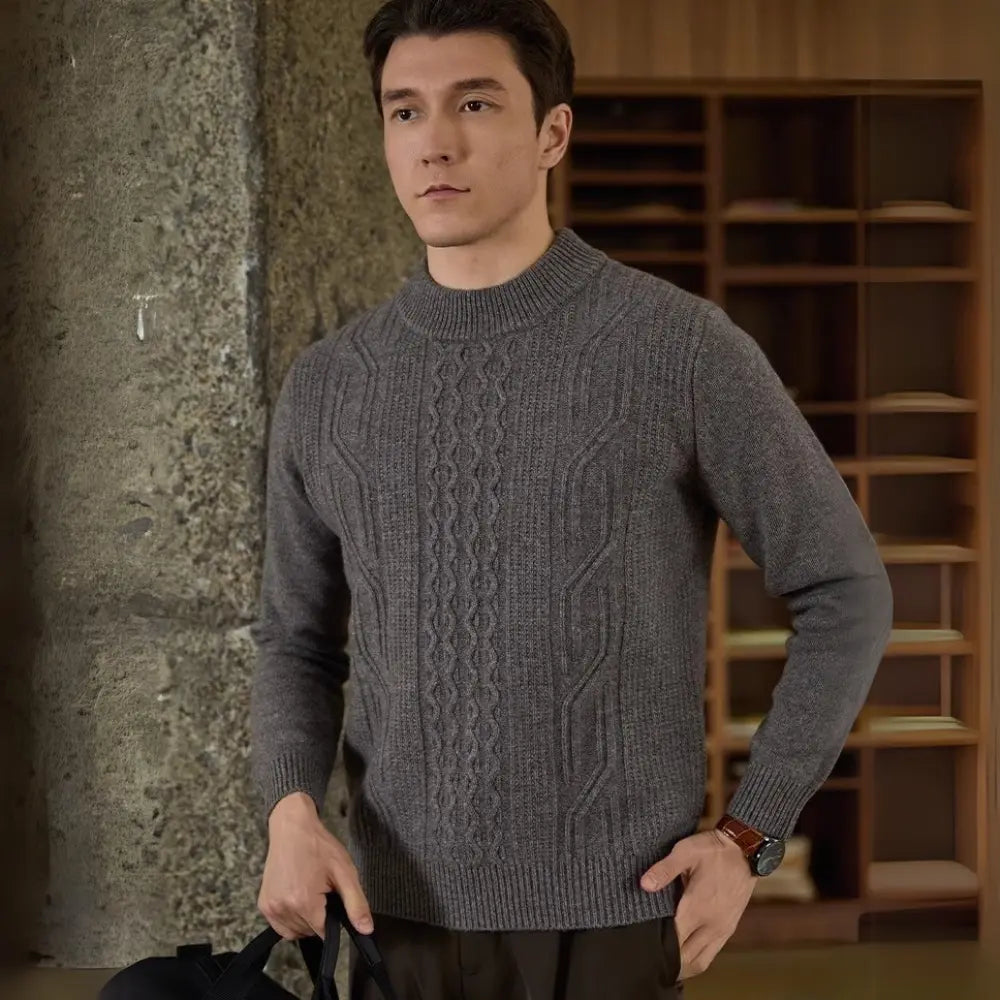 Business Casual Texture Jacquard Sweater Prendersons