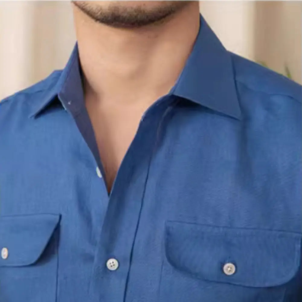Business Gentry Casual Pure Linen Long-sleeved Shirt Prendersons
