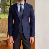 Black double breasted jacket