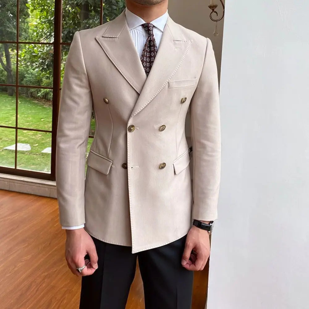 Double breasted suit jacket
