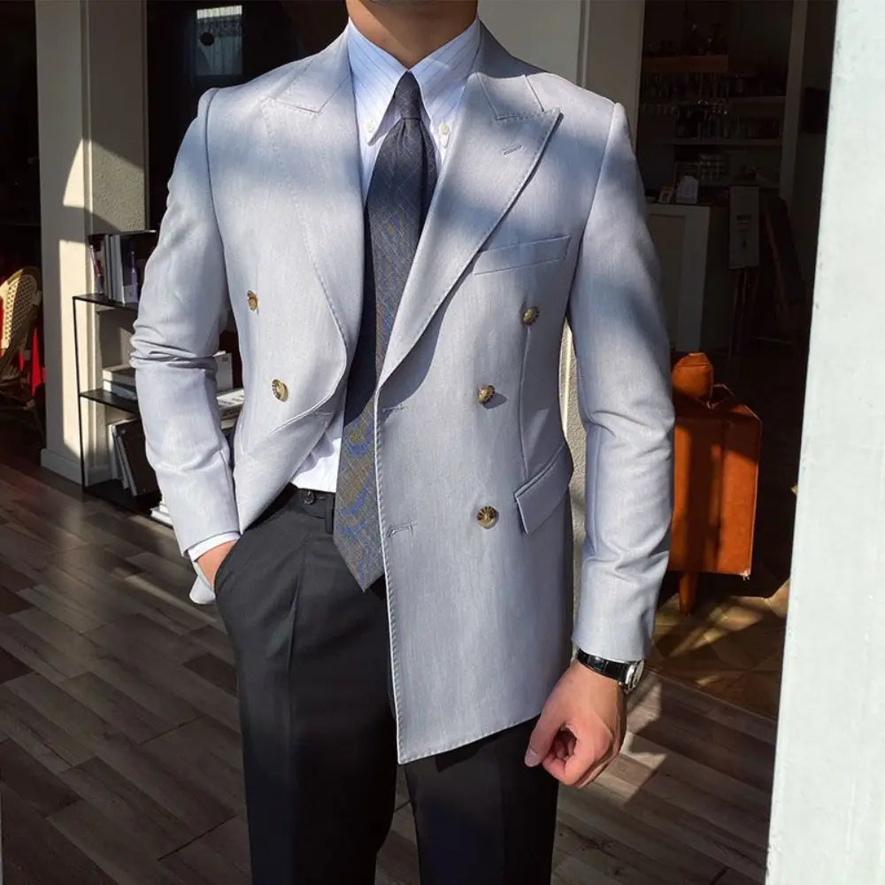 Black double breasted jacket