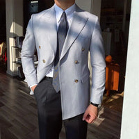 Black double breasted jacket