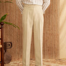Casual Double Pleated High Waist Straight Profile Suit Pants Prendersons