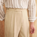 Casual Double Pleated High Waist Straight Profile Suit Pants Prendersons