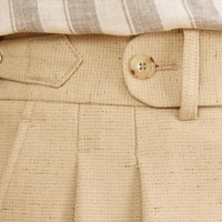 Casual Double Pleated High Waist Straight Profile Suit Pants Prendersons