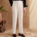 Casual Double Pleated High Waist Straight Profile Suit Pants Prendersons