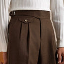 Casual Double Pleated Straight Business Not Tight Suit Pants Prendersons
