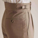Casual High-waisted Men's Business Paris Button Straight Leg Neapolitan Sag Wear Pants Prendersons