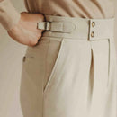 Casual High-waisted Men's Business Paris Button Straight Leg Neapolitan Sag Wear Pants Prendersons