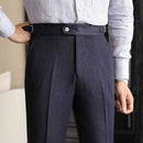Casual High-waisted Men's Non-ironing Elastic Hanging Pants Naples Solid Color Dress Pants Prendersons