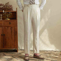 Casual High-waisted Trousers Linen Breathable High Pants Prendersons