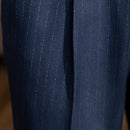 Casual High Waist Men's Straight Striped Non-iron Pants Prendersons