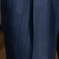 Casual High Waist Men's Straight Striped Non-iron Pants Prendersons