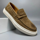 Casual Men's Genuine Retro Soft Bottom Calf Leather Shoes Prendersons