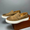Casual Men's Genuine Retro Soft Bottom Calf Leather Shoes Prendersons