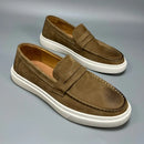 Casual Men's Genuine Retro Soft Bottom Calf Leather Shoes Prendersons