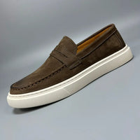 Casual Men's Genuine Retro Soft Bottom Calf Leather Shoes Prendersons