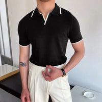 Old Money style men’s polo