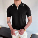 Casual striped polo shirt men