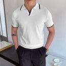 Casual striped polo shirt men