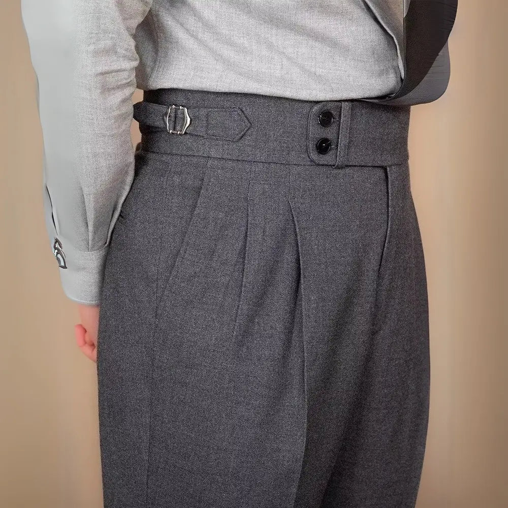 Black slim fit trousers