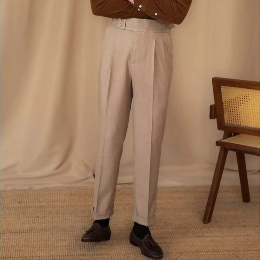 Slim cut men's trousers