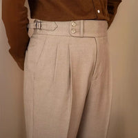 Formal straight-leg pants