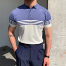 Men’s slim fit striped polo