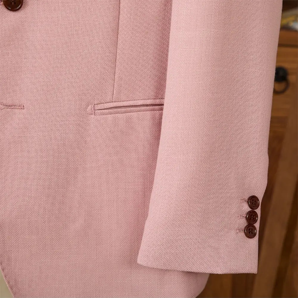 Casual Suit Natural Linen Half Lining Thin Breathable Jacket Prendersons