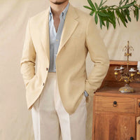 Casual Suit Natural Linen Half Lining Thin Breathable Jacket Prendersons