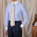 Collar Cotton Striped Long Sleeved Shirt Prendersons
