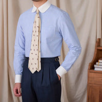 Collar Cotton Striped Long Sleeved Shirt Prendersons