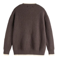 Color-block Crew Neck Sweater Men's Knitted Shirt Top – Grey, Beige & Wine Red | Leisurewear | Japanese Retro Style Prendersons