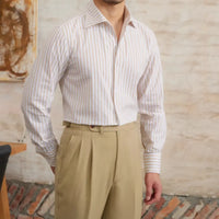 Commuter Cotton Striped Slim Shirt Prendersons