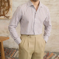 Commuter Cotton Striped Slim Shirt Prendersons
