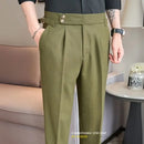 Cotton And Linen Texture Fabric Casual Suit Pants Prendersons