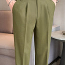 Cotton And Linen Texture Fabric Casual Suit Pants Prendersons