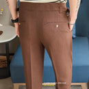 Cotton And Linen Texture Fabric Casual Suit Pants Prendersons