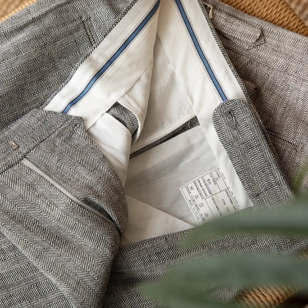 Cotton And Linen Thin Breathable Casual High Waist Straight Pants Prendersons