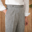 Cotton And Linen Thin Breathable Casual High Waist Straight Pants Prendersons