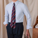 Cotton Slim-fit Striped Long-sleeved Shirt Breathable Casual Business Shirt Prendersons