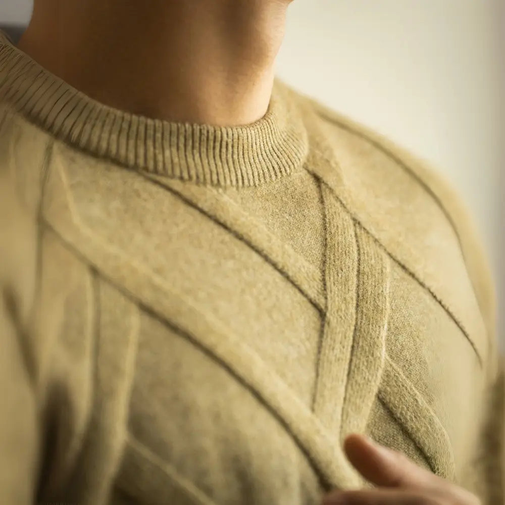 Diamond Lattice Jacquard Gradient Sweater Prendersons