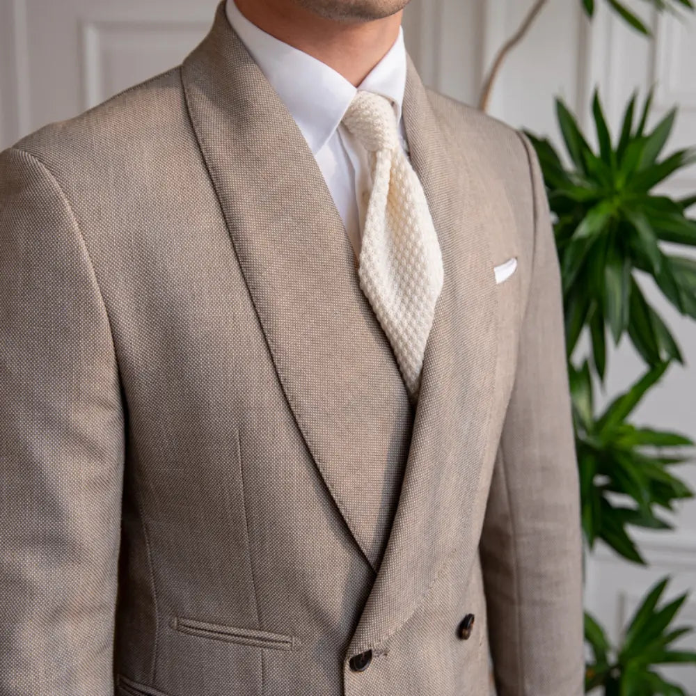 Double-breasted Tuxedo Suit Jacket For Men Prendersons
