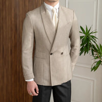 Double-breasted Tuxedo Suit Jacket For Men Prendersons